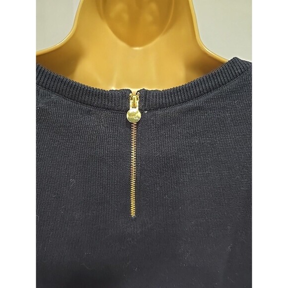 Cynthia Rowley Novelty Bird Black Sweater Womens Medium Cozy Pullover Naturecore - Picture 5 of 7